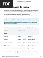 Combinaciones de Teclas - Desarrolladores de Android