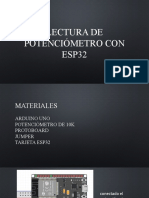 Lectura de Potenciómetro Con Esp32