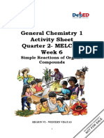 General Chemistry 1 Activity Sheet Quarter 2-MELC 12 Week 6