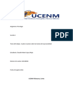 Asignatura: Psicología: UCENM Villanueva, Cortes