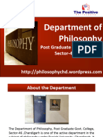 Profile of The Department of Philosophy, PGGC-46, Chandigarh