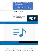 Content and Pedagogy in Teaching Mathematics and Current Issues and Trends in Teaching Mathematics