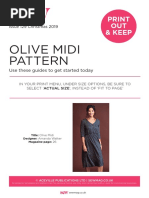 Olive Midi Pattern: Print OUT & Keep