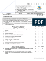 Sri Krishna College of Technology: Regulation - 2018