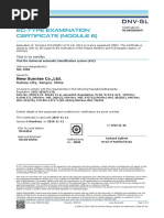 NSR NSI-1000 AIS Type Approval Certificate