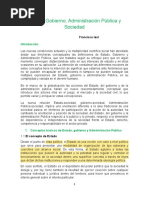 El Estado, Gobierno y Administracion Publica