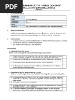 Evaluación Quimestral Eca 10°