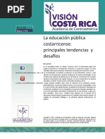 La Educacion Publica Costarricense Principales Tendencias y Desafios