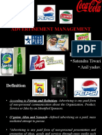 Advertisement Management: Presented By