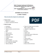 Pasos de Atención Prenatal, Anamnesis y Ejemplos