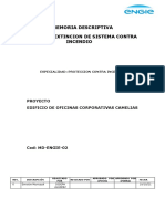 Memoria Descriptiva de Sistema Contra Incendio