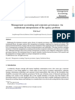 472management Accounting and Corporate Governance An Institutional Interpretation of The Agency Problem