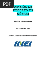 División de Poderes en México