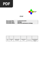 ETAP Electrical Strategy