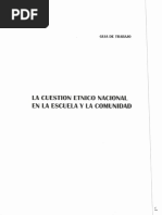 La Cuestion Etnico Nacional en La Escuela y La Comunidad