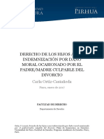 Tesis Indemnizacion A Los Hijos Por Divorcio