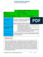 Business Marketing Module 3 - Market Opportunities Analysis and Consumer Analysis