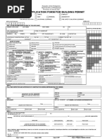 Unified Application Form For Building Permit: Municipality of Magsingal Province of Ilocos Sur