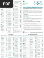 Navigators 5x5x5 New Testament Bible Reading Plan