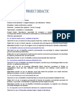 Proiect Lectie Instruire Diferentiata