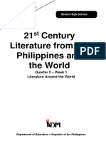 21 Century Literature From The Philippines and The World