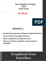 Modern Interface Design Vii B GCR Code: XTVDVJT