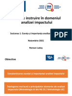 Sesiunea 1. Esenta Si Importanta Analizei Impactului