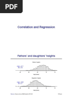 Correlation and Regression: Fathers' and Daughters' Heights