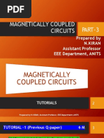 Magnetically Coupled Circuits PART-3: Prepared by N.Kiran Assistant Professor EEE Department, ANITS