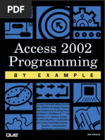 Access 2002 Programming by Example