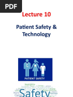 Lecture 10 Patient Safety and Technology