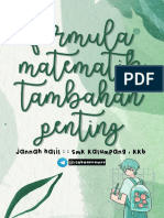 Formula Matematik Tambahan Penting