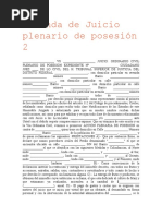 Escrito Plenaria de Posesion 2