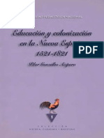 Gonzalbo Aizpuru, Pilar. - Educacion Y Colonizacion en La Nueva España 1521-1821 (Ocr) (2001)