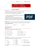 01 Exos Nombres Complexes Alg