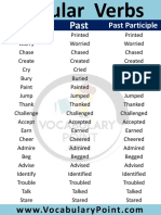 Regular Verbs List in English PDF