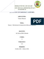 Subsistemas de Integración de Recursos Humanos