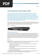 Cisco Redundant Power System 2300: Flexibility and High Availability