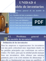 4.1. Problema General de Un Modelo de Inventario