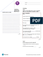 Unit 2: Skills Test B: Dictation Listening