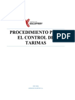 Procedimiento para Control de Tarimas Entre Sucursales