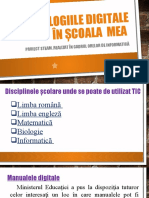 Tehnologiile Digitale În Școala Mea