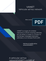 Vanet: Vehicular Ad Hoc Network