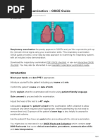 Respiratory Examination OSCE Guide