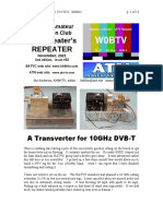 TV Repeater'S Repeater: A Transverter For 10Ghz DVB-T