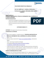 Orientaciones Didácticas Semana 3 Diplomado en Currículo Y Lengua Originaria