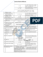 IGCSE Physics Formula Sheet