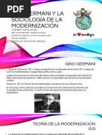 Ginogermani y La Sociología de La Modernización