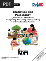 Statistics and Probability: Quarter 3 - Module 5