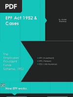 EPF Act 1952 & Cases: By-Utkarsh Bhardwaj